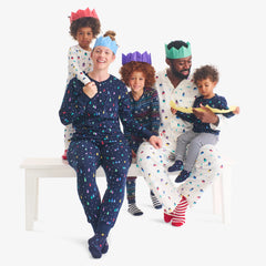 Clearance kids organic PJ pant in rainbow village