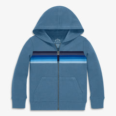 Clearance kids rainbow banner zip hoodie