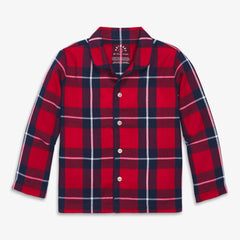 Clearance kids plaid flannel pj top