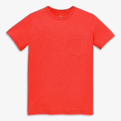 Kids pocket tee in seasonal colors