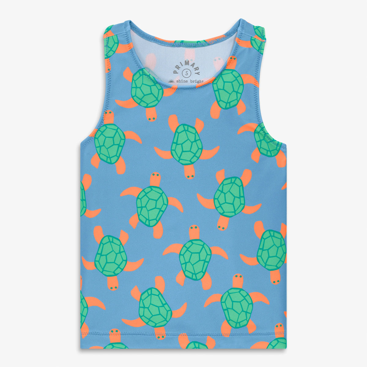 Kids swim tank in swimming turtles