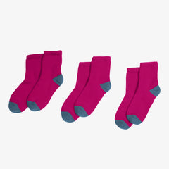 Kids quarter sock 3-pack