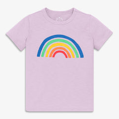 Kids cutout rainbow tee