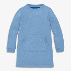 Kids cozy fleece sweatshirt dress