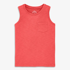 Kids slub pocket tank