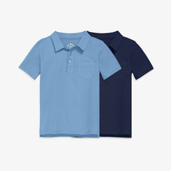 Kids short sleeve polo 2-pack