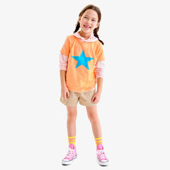Kids stretch chino midi short
