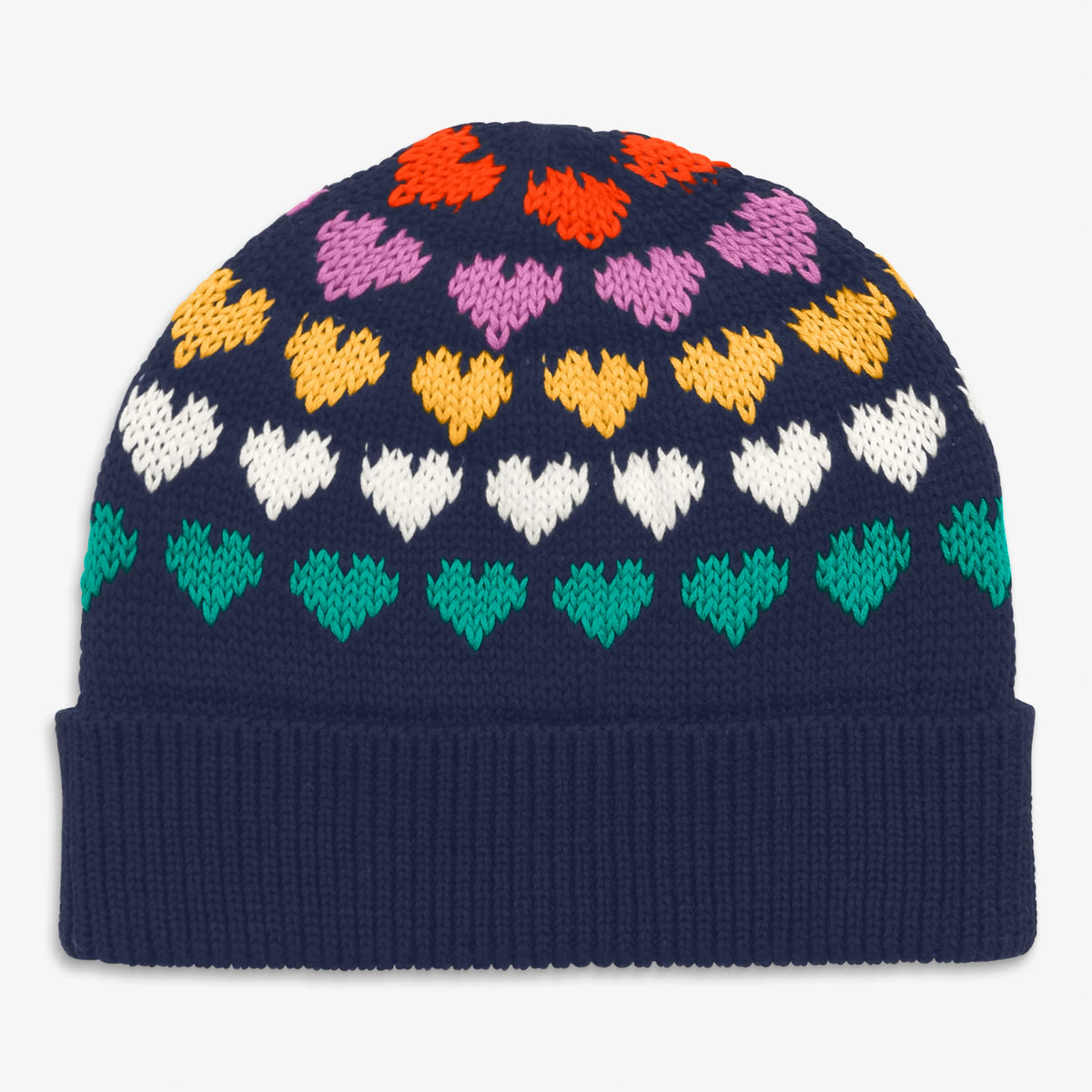 Clearance baby rainbow hearts beanie