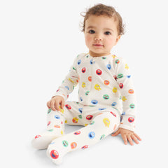 Baby organic Sesame Street friends zip footie