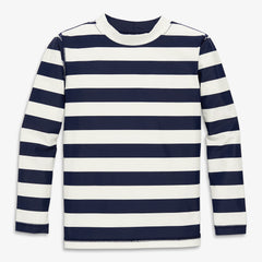 Kids long sleeve rash guard in stripe