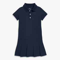 Kids short sleeve pique polo dress