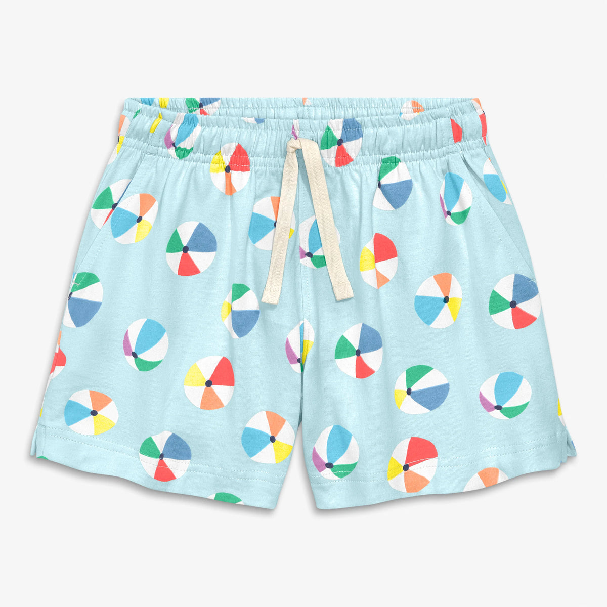 Kids park short in beach balls