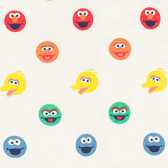 Baby organic Sesame Street friends zip footie