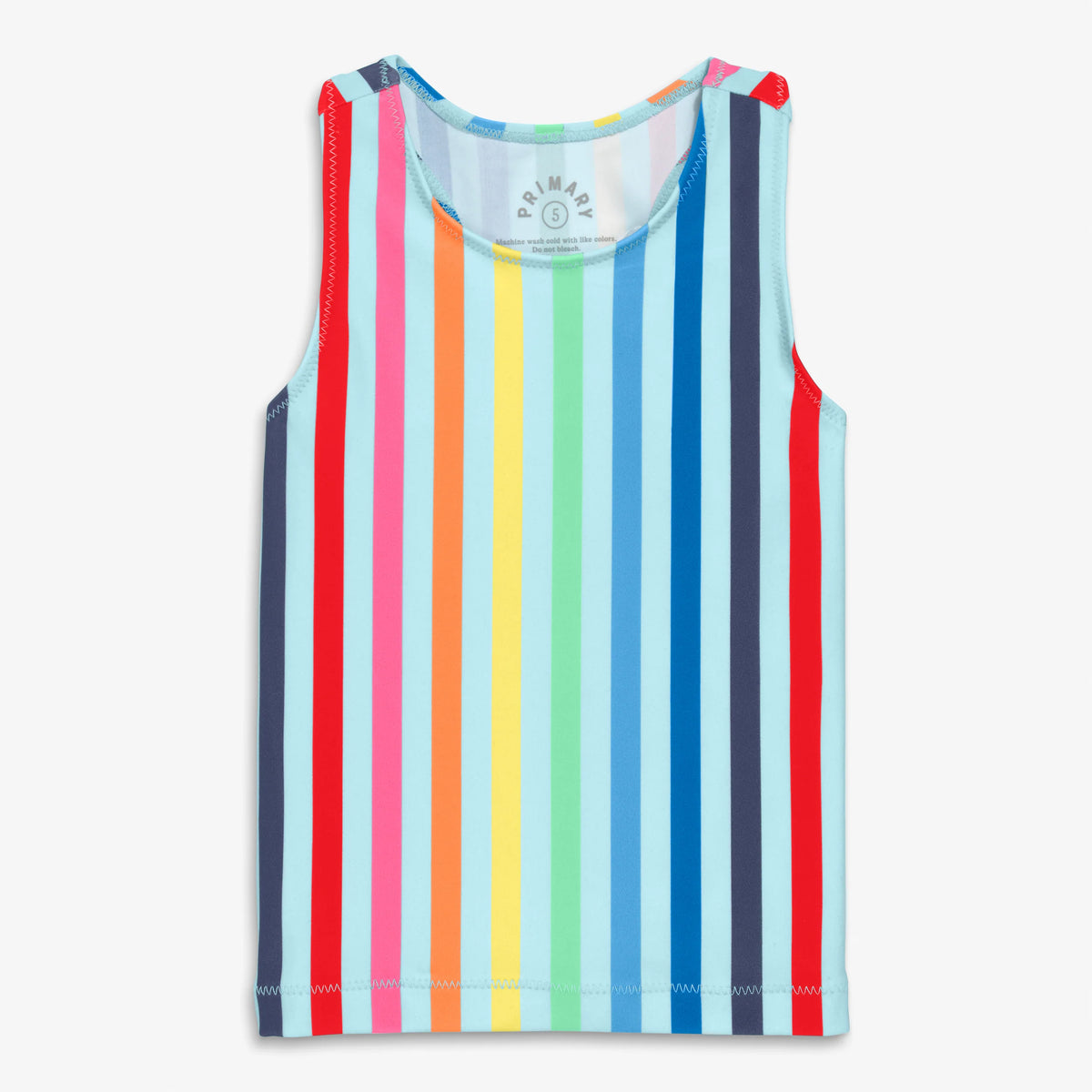 Kids swim tank in rainbow sky stripe