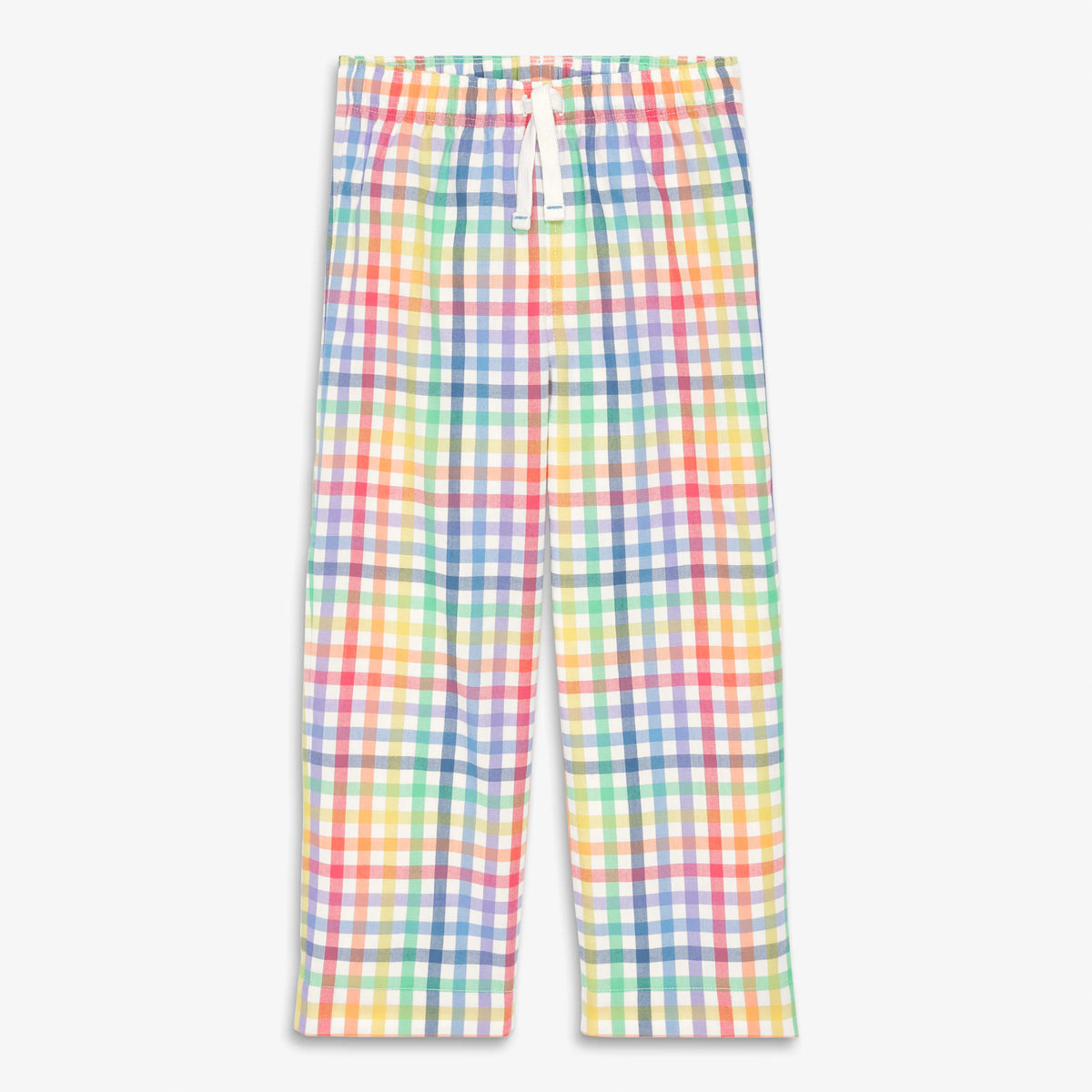 Kids PJ pant in rainbow plaid
