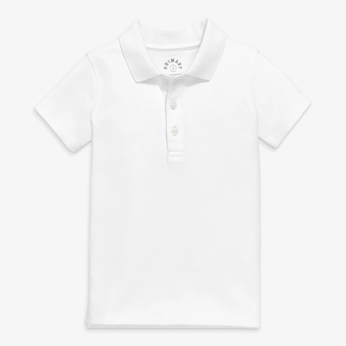 Kids slim short sleeve interlock polo