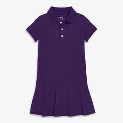 Kids short sleeve pique polo dress