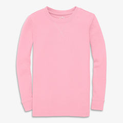 Clearance kids organic long sleeve pj top in seasonal colors
