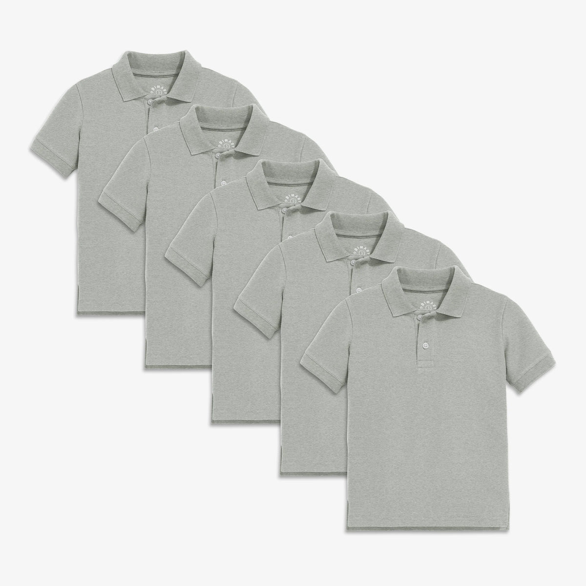 Kids short sleeve pique polo 5-pack