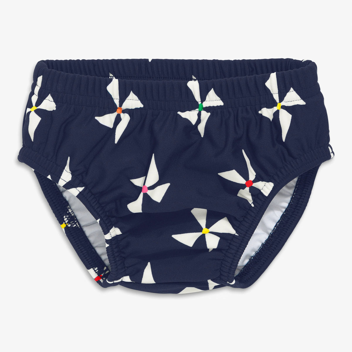 Clearance swim diaper in rainbow pinwheels