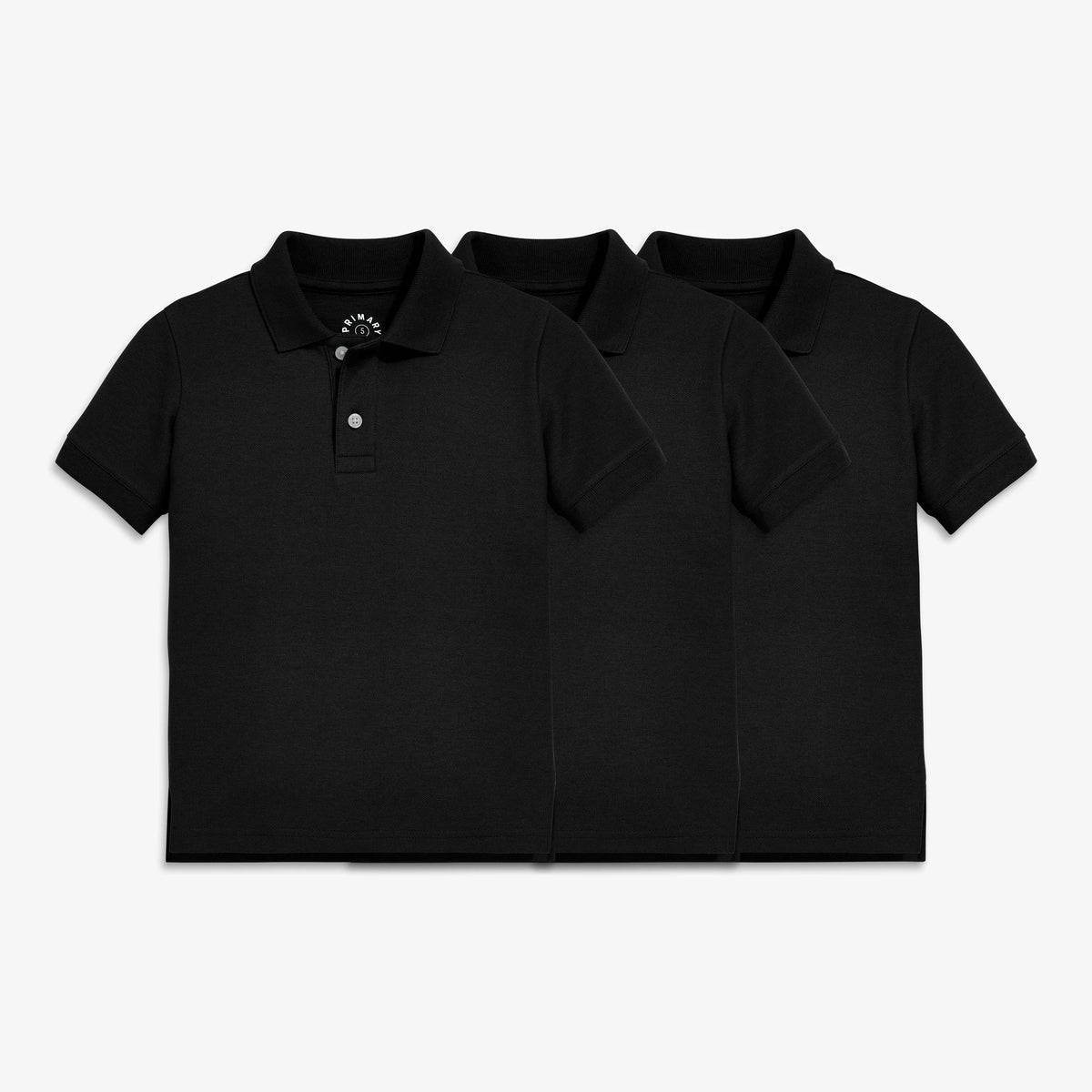 Kids short sleeve pique polo 3-pack