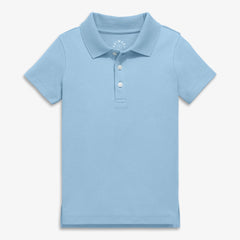 Kids slim short sleeve interlock polo