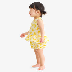 Baby tank and shorts set in bananas