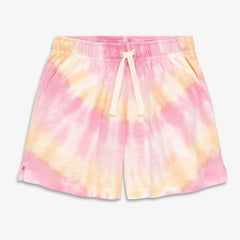 Kids park short in tie-dye