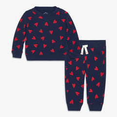 Baby hearts sweat set