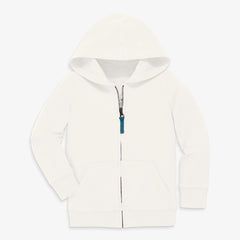 Kids zip hoodie in seasonal colors