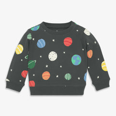Baby sweatshirt in rainbow galaxy