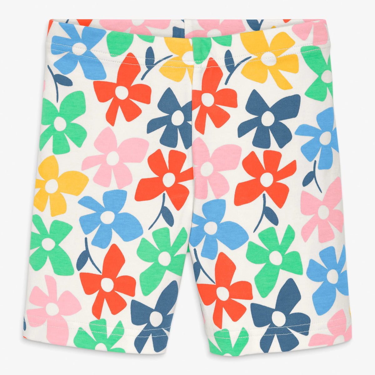 Kids organic PJ short in rainbow blooms