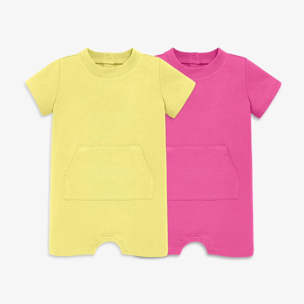 Baby french terry shortie 2-pack