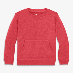 Kids cozy fleece crewneck sweatshirt