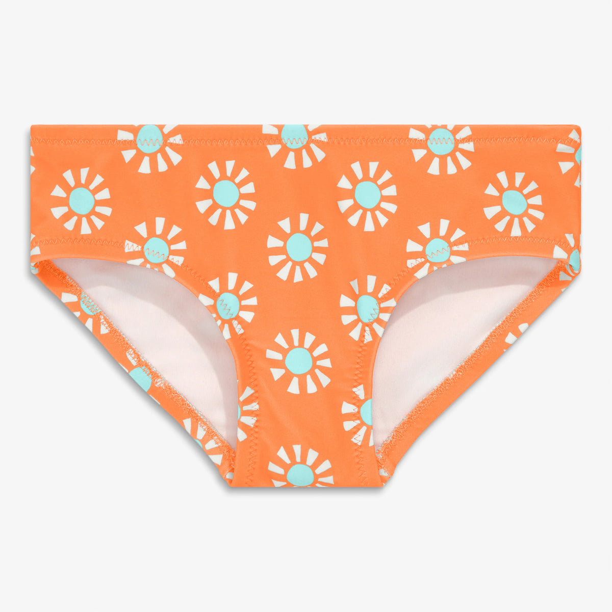 Kids swim bikini bottom in cutout suns