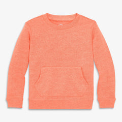 Kids cozy fleece crewneck sweatshirt