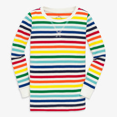 Clearance kids organic pj top in rainbow