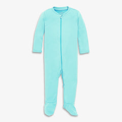 Kids organic zip footie