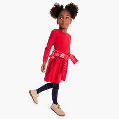 Kids long sleeve perfect pocket dress