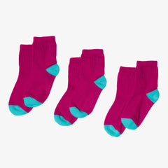 Kids quarter sock 3-pack