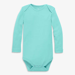 Clearance organic long sleeve babysuit in seasonal colors