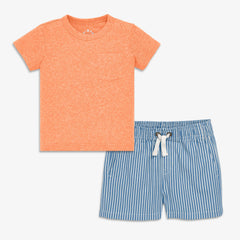 Baby heathered tee set