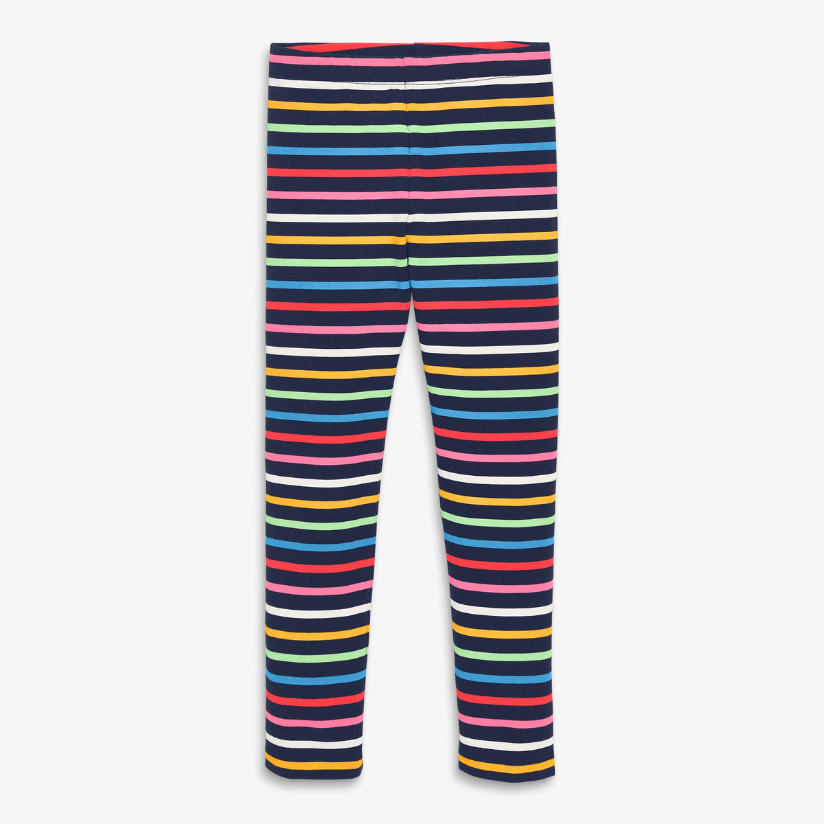 Clearance kids french terry cozy legging in rainbow stripe