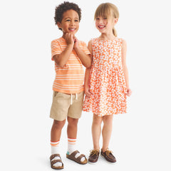 Kids recess dress in blooms