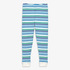 Clearance kids organic PJ pant in cool stripes