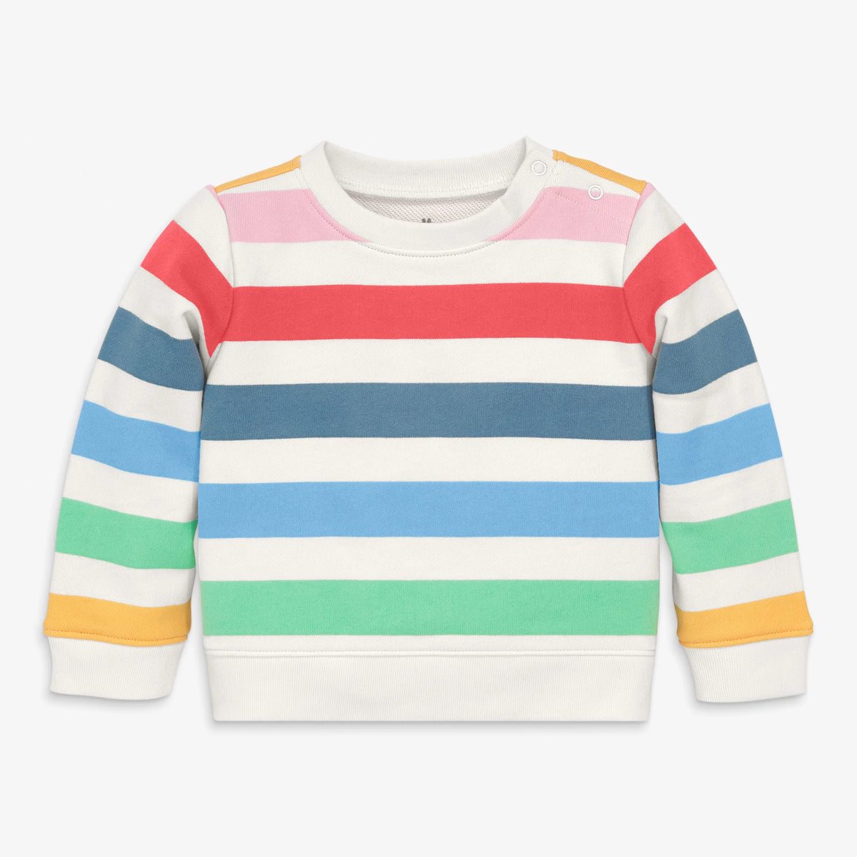 Baby sweatshirt in candy stripe
