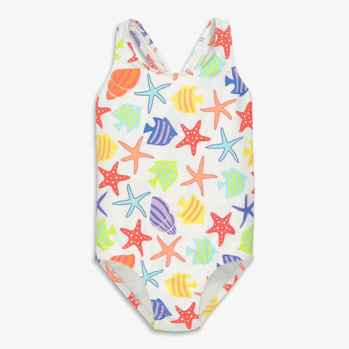 Kids tank swimsuit in under the sea