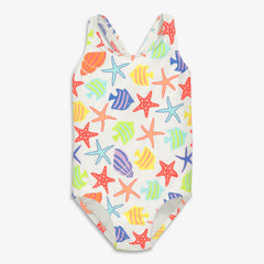 Kids tank swimsuit in under the sea