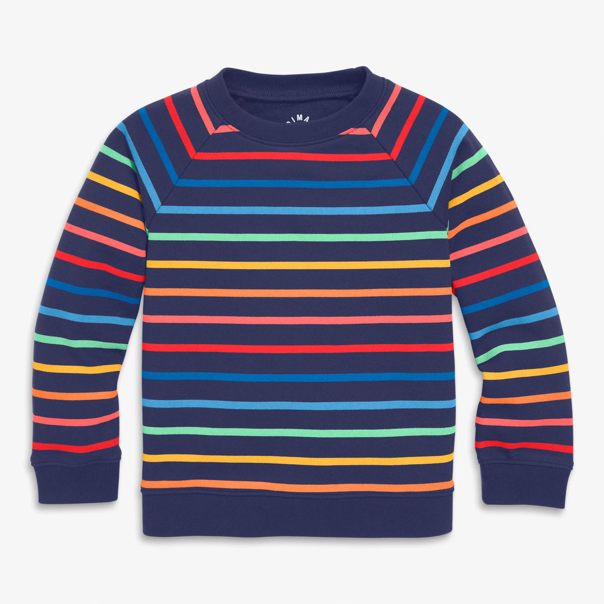 Clearance kids sweatshirt in sunrise rainbow stripe
