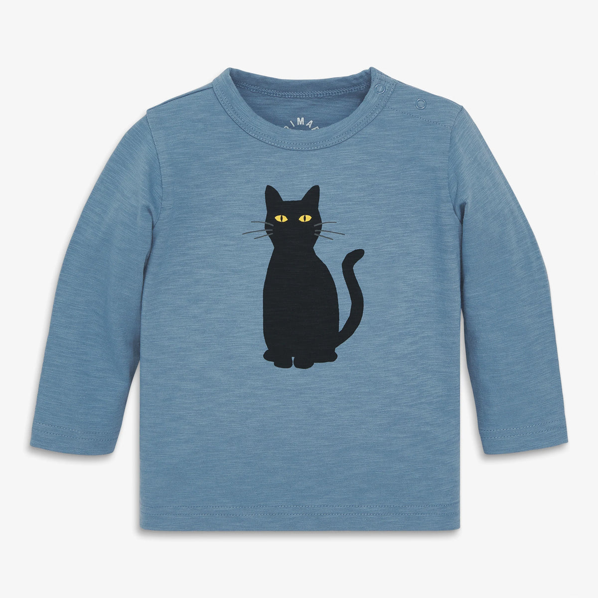 Baby long sleeve black cat tee